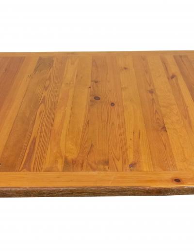 Rustic Old Hickory Dining Table with Bark Legs