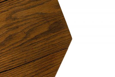 Rustic Old Hickory Octagonal Top Wood and Log End Side Table
