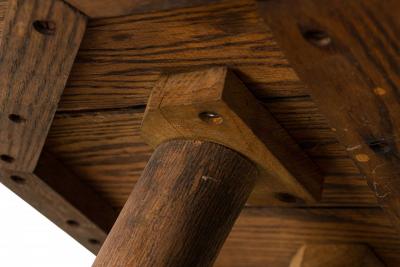 Rustic Old Hickory Octagonal Top Wood and Log End Side Table