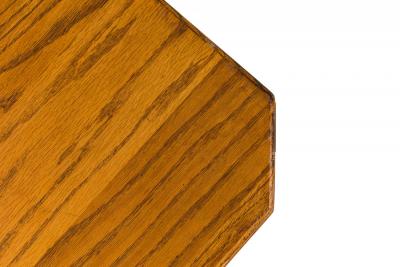 Rustic Old Hickory Wooden Pedestal Base Rectangular Coffee Table