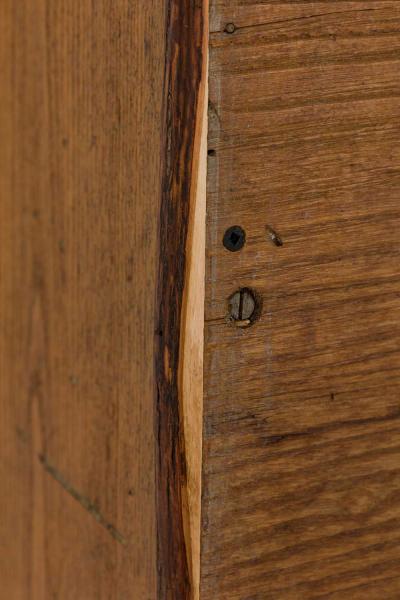 Rustic Old Hickory Wooden Two Part Kitchen Hutch