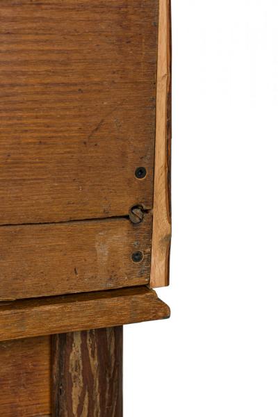Rustic Old Hickory Wooden Two Part Kitchen Hutch