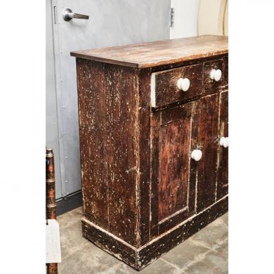 Rustic Painted Cabinet