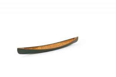 Rustic Painted Wooden Canoe Model