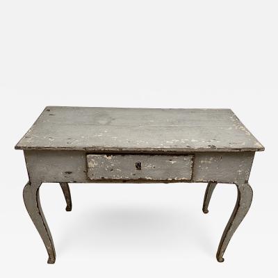 Rustic Patinated Antique Spanish Table in a Grey Color
