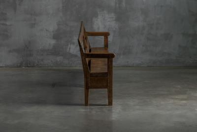 Rustic Pine Bench France circa 1900