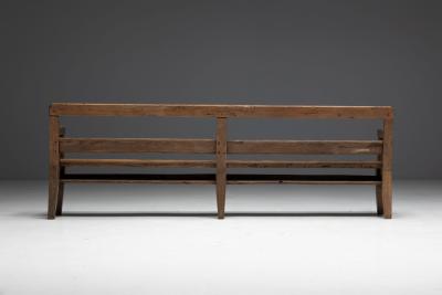 Rustic Pine Bench France circa 1900