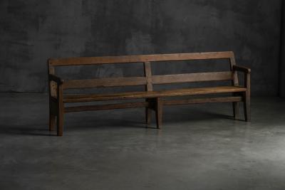 Rustic Pine Bench France circa 1900