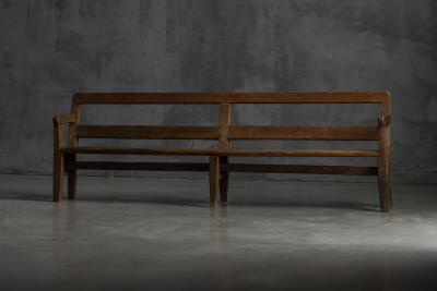 Rustic Pine Bench France circa 1900
