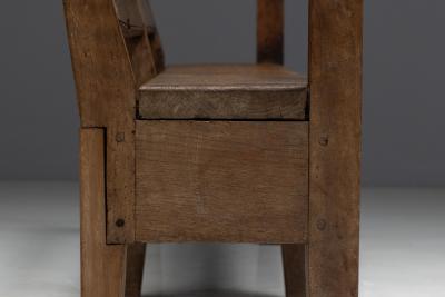 Rustic Pine Bench France circa 1900