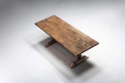 Rustic Primitive Dining Table France Early 20th Century
