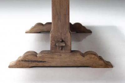 Rustic Primitive Dining Table France Early 20th Century