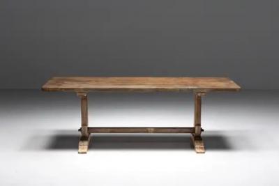 Rustic Primitive Dining Table France Early 20th Century