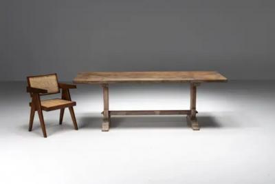 Rustic Primitive Dining Table France Early 20th Century