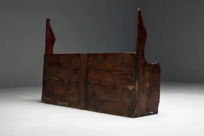 Rustic Primitive Farmhouse Bench Spain 18th Century