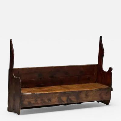 Rustic Primitive Farmhouse Bench Spain 18th Century