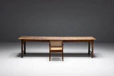 Rustic Primitive Farmhouse Dining Table France 19th Century