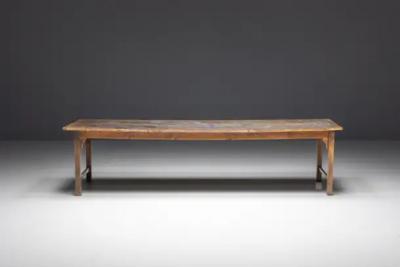 Rustic Primitive Farmhouse Dining Table France 19th Century