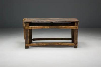 Rustic Primitive Working Bench France Early 19th Century