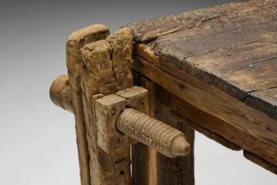 Rustic Primitive Working Bench France Early 19th Century