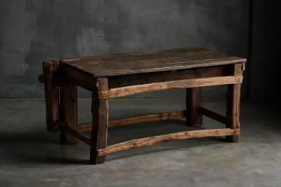 Rustic Primitive Working Bench France Early 19th Century