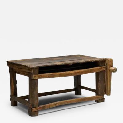 Rustic Primitive Working Bench France Early 19th Century