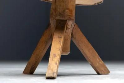 Rustic Round Tripod Side Table France 19th Century