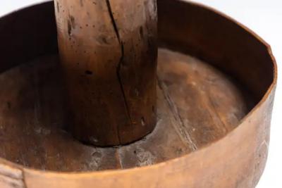 Rustic Round Tripod Side Table France 19th Century