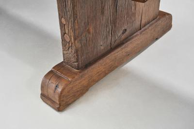 Rustic Solid Wood Dining Table Europe 19th Century