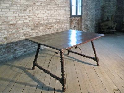 Rustic Spanish 18th Century Chestnut Dining or Center Table