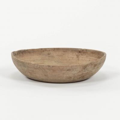 Rustic Swedish Turned Wooden Bowl