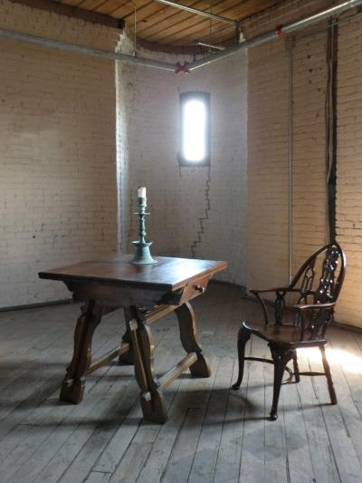 Rustic Swiss or Austrian Oak and Fruit wood Square Rent Table