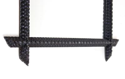 Rustic Tramp Art Mirror 19th Century Handcarved Austria ca 1890