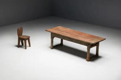 Rustic Travail Populaire Dining Table France Early 19th Century