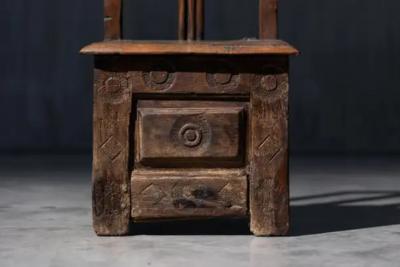 Rustic Travail Populaire Storage Chair France 19th Century