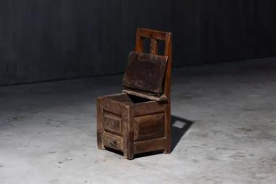 Rustic Travail Populaire Storage Chair France 19th Century