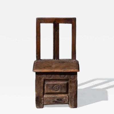 Rustic Travail Populaire Storage Chair France 19th Century