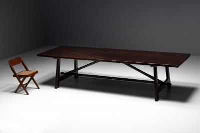 Rustic Vernacular Dining Table France Early 20th Century