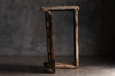 Rustic Vernacular Door with Frame Hautes Alpes France 19th Century