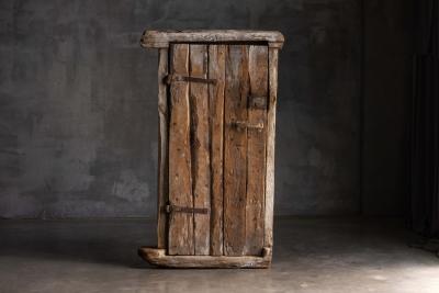 Rustic Vernacular Door with Frame Hautes Alpes France 19th Century
