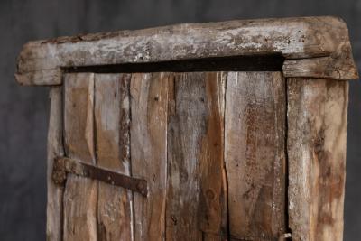 Rustic Vernacular Door with Frame Hautes Alpes France 19th Century