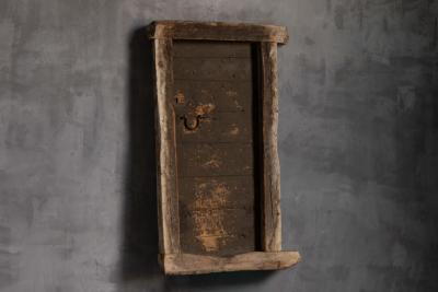 Rustic Vernacular Door with Frame Hautes Alpes France 19th Century
