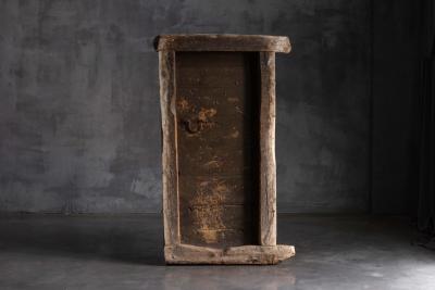 Rustic Vernacular Door with Frame Hautes Alpes France 19th Century
