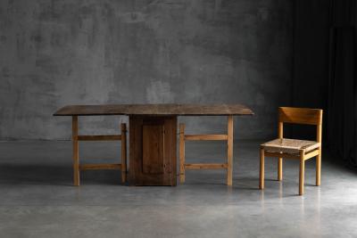 Rustic Vernacular Drop Leaf Worktable France 19th Century