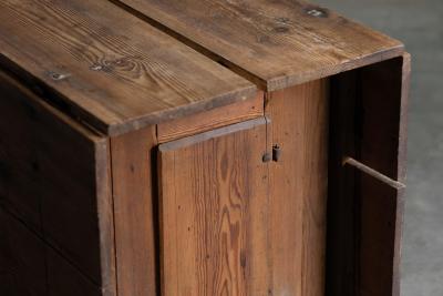 Rustic Vernacular Drop Leaf Worktable France 19th Century