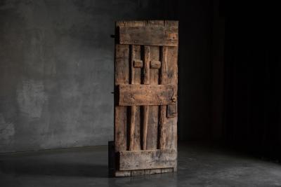 Rustic Vernacular Pine Door Hautes Alpes France 19th Century