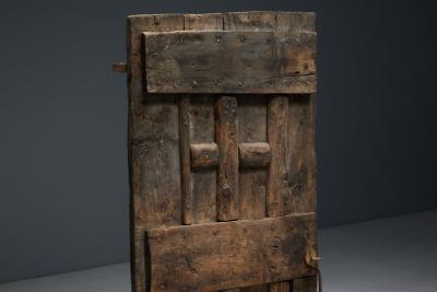 Rustic Vernacular Pine Door Hautes Alpes France 19th Century