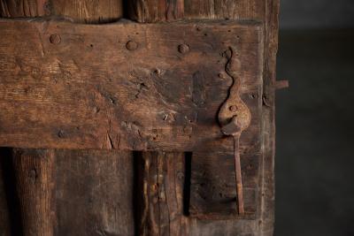 Rustic Vernacular Pine Door Hautes Alpes France 19th Century
