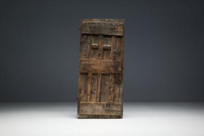 Rustic Vernacular Pine Door Hautes Alpes France 19th Century