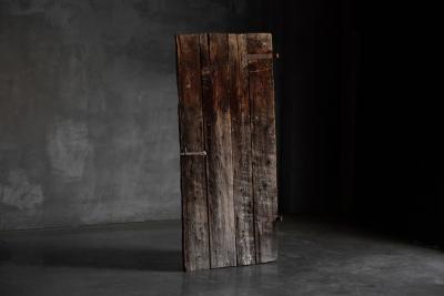 Rustic Vernacular Pine Door Hautes Alpes France 19th Century